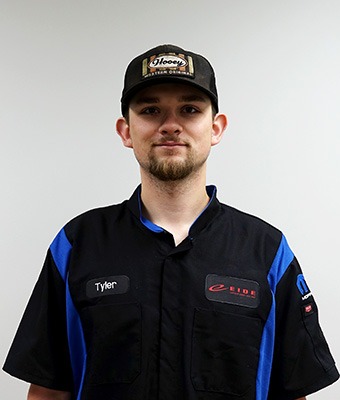 Service Technician Tyler Gfroerer in Service at Eide Chrysler St. Cloud